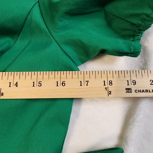 Adrianna Papell Classic Green Wrap Dress, NWOT, Size 6 - Picture 9 of 10